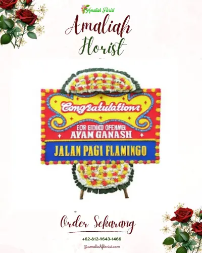 Bunga Papan Congratulation di Gunung Puyuh